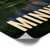 Minneapolis Minnesota Rivierstad Reis Cadeau Poster (Hoek)