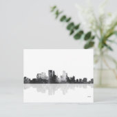 MINNEAPOLIS, MINNESOTA SKYLINE BRIEFKAART (Staand voorkant)
