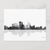MINNEAPOLIS, MINNESOTA SKYLINE BRIEFKAART (Voorkant)