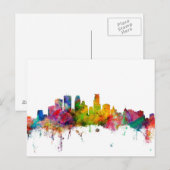 Minneapolis Minnesota Skyline Briefkaart (Voorkant / Achterkant)