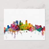 Minneapolis Minnesota Skyline Briefkaart (Voorkant)