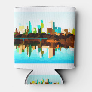 Minneapolis Minnesota Skyline door Jon Baran Blikjeskoeler