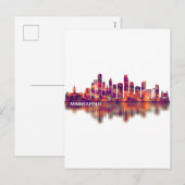 Minneapolis Minnesota Skyline Feestdagenkaart (Voorkant / Achterkant)