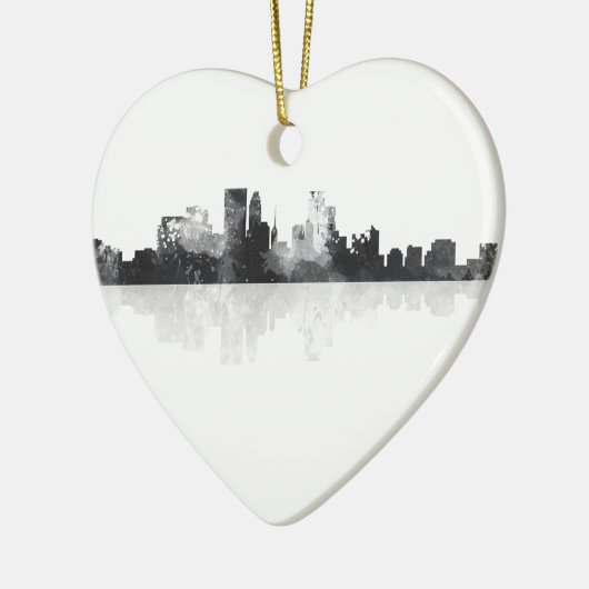 MINNEAPOLIS, MINNESOTA SKYLINE KERAMISCH ORNAMENT (Links)