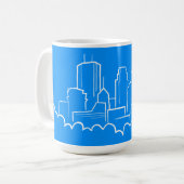 Minneapolis, Minnesota Skyline Koffiemok (Voorkant links)