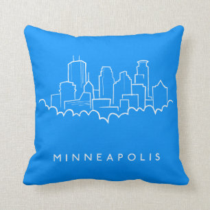 Minneapolis, Minnesota Skyline Kussen