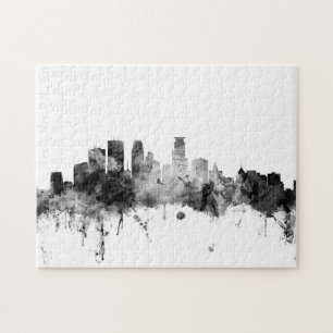 Minneapolis Minnesota Skyline Legpuzzel