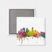 Minneapolis Minnesota Skyline Magneet (Voorkant / Achterkant)