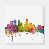 Minneapolis Minnesota Skyline Magneet (Voorkant)