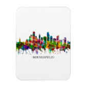 Minneapolis Minnesota Skyline Magneet (Verticaal)
