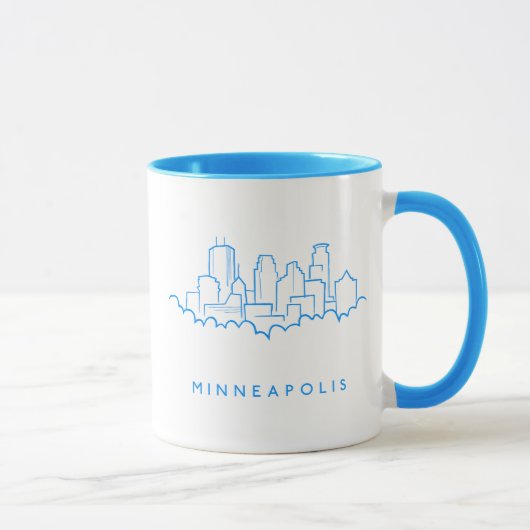 Minneapolis, Minnesota Skyline Mok (Rechts)
