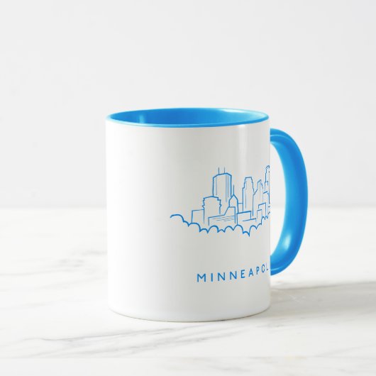 Minneapolis, Minnesota Skyline Mok (Voorkant rechts)