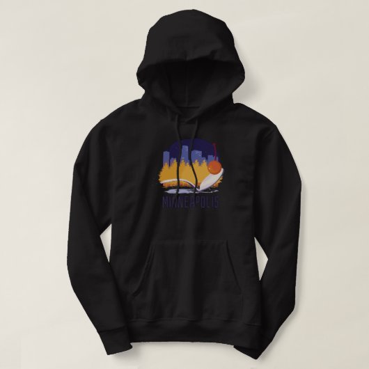 Minneapolis Minnesota skyline motif Hoodie (Design voorkant)