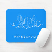 Minneapolis, Minnesota Skyline Muismat (Met muis)