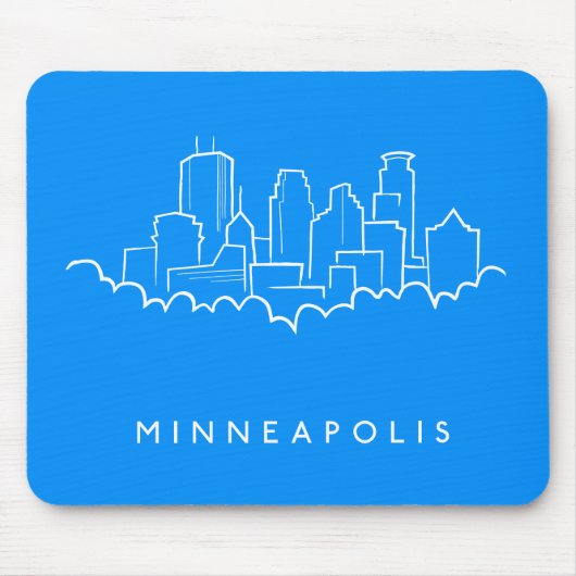 Minneapolis, Minnesota Skyline Muismat (Voorkant)