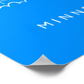 Minneapolis, Minnesota Skyline Poster (Hoek)