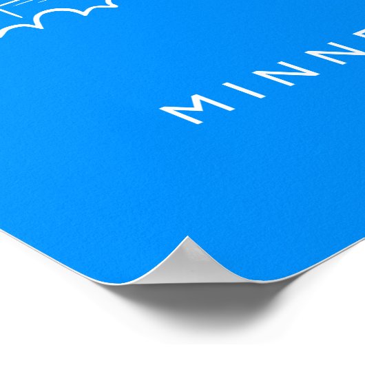 Minneapolis, Minnesota Skyline Poster (Hoek)