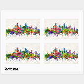 Minneapolis Minnesota Skyline Rechthoekige Sticker (Vel)