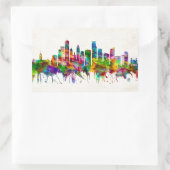 Minneapolis Minnesota Skyline Rechthoekige Sticker (Tas)