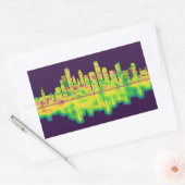 Minneapolis Minnesota Skyline Rechthoekige Sticker (Envelop)