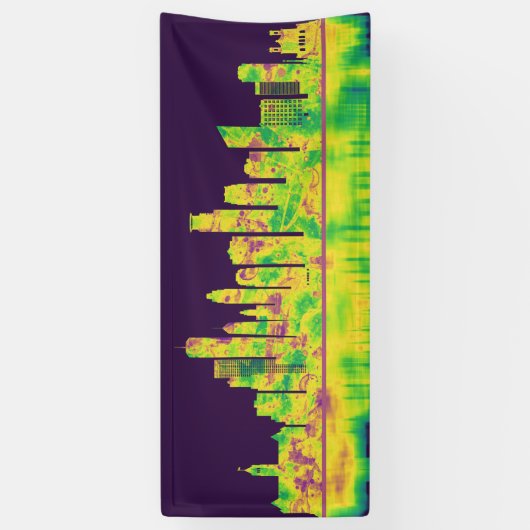 Minneapolis Minnesota Skyline Spandoek (Verticaal)