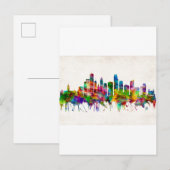 Minneapolis Minnesota Skyline Uitnodiging Briefkaart (Voorkant / Achterkant)