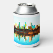 Minneapolis Minnesota Skyline van Jon Baran Blikjeskoeler (Blikje Achterkant)