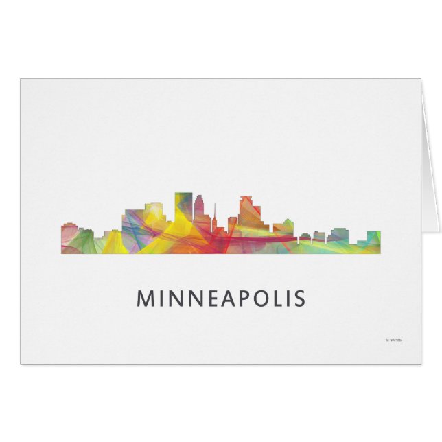 MINNEAPOLIS, MINNESOTA SKYLINE WB1 - (Voorkant Horizontaal)