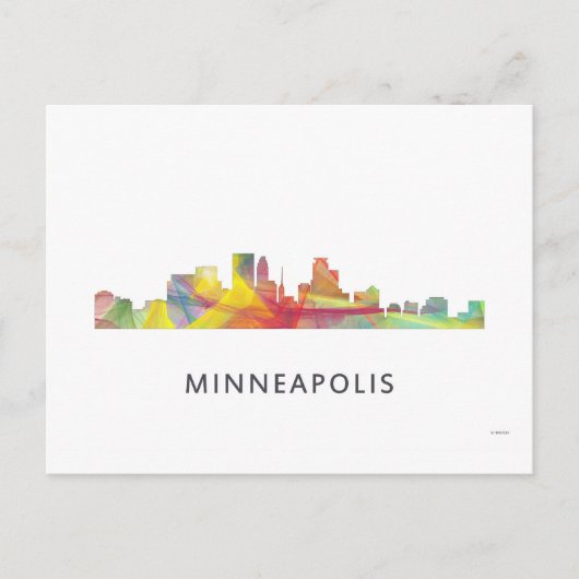 MINNEAPOLIS, MINNESOTA SKYLINE WB1 - BRIEFKAART (Voorkant)