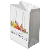 MINNEAPOLIS, MINNESOTA SKYLINE WB1 - MEDIUM CADEAUZAKJE (Achterkant Gekanteld)