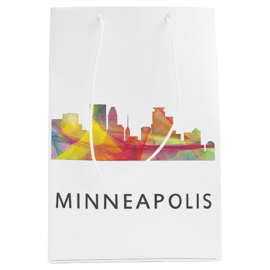 MINNEAPOLIS, MINNESOTA SKYLINE WB1 - MEDIUM CADEAUZAKJE (Voorkant)