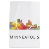 MINNEAPOLIS, MINNESOTA SKYLINE WB1 - MEDIUM CADEAUZAKJE (Achterkant)
