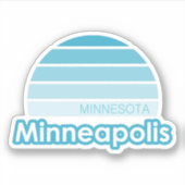 Minneapolis Minnesota Sticker (Voorkant)