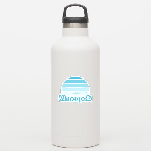 Minneapolis Minnesota Sticker (Waterfles)