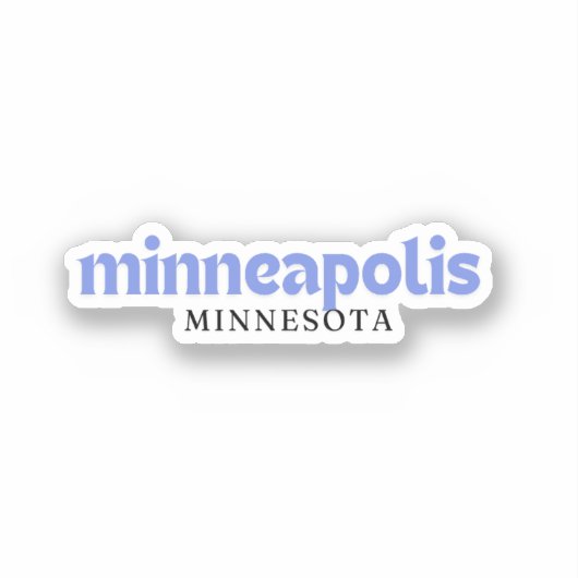 Minneapolis Minnesota  Sticker (Voorkant)