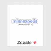 Minneapolis Minnesota Sticker (Vel)