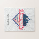 Minneapolis Minnesota USA Skyline Verenigde Staten Legpuzzel (Horizontaal)