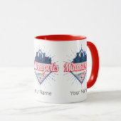 Minneapolis Minnesota USA Skyline Verenigde Staten Mok (Voorkant rechts)