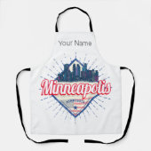 Minneapolis Minnesota USA Skyline Verenigde Staten Schort (Voorkant)