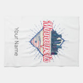 Minneapolis Minnesota USA Skyline Verenigde Staten Theedoek (Horizontaal)