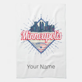 Minneapolis Minnesota USA Skyline Verenigde Staten Theedoek