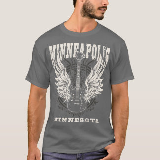Minneapolis Minnesota Verdrietige Gitaar Angel Win T-shirt