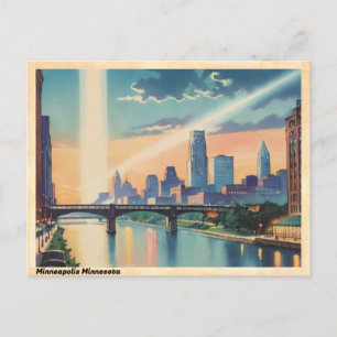 Minneapolis Minnesota Vintage Travel Briefkaart