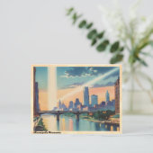 Minneapolis Minnesota Vintage Travel Briefkaart (Staand voorkant)