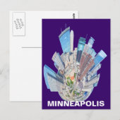 MINNEAPOLIS MN BRIEFKAART (Voorkant / Achterkant)