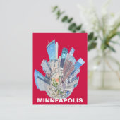 MINNEAPOLIS MN BRIEFKAART (Staand voorkant)