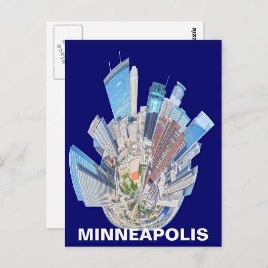 MINNEAPOLIS MN BRIEFKAART (Voorkant / Achterkant)