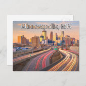 Minneapolis, MN Briefkaart Souvenir (Voorkant / Achterkant)