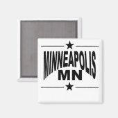 Minneapolis MN Magneet (Voorkant / Achterkant)