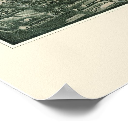 Minneapolis, MN Panorama Map - 1879 Poster (Hoek)